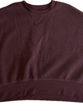 Nike Women's Maroon Fleece Crewneck Sweater